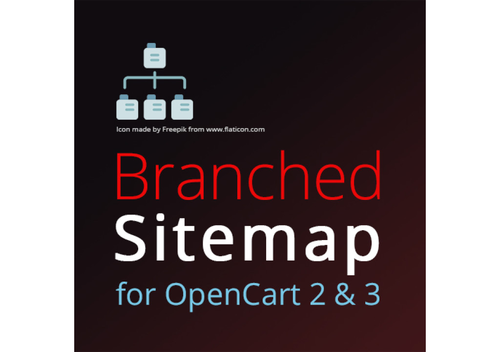 Branched Sitemap - карта сайту для OpenCart 2 і OpenCart 3